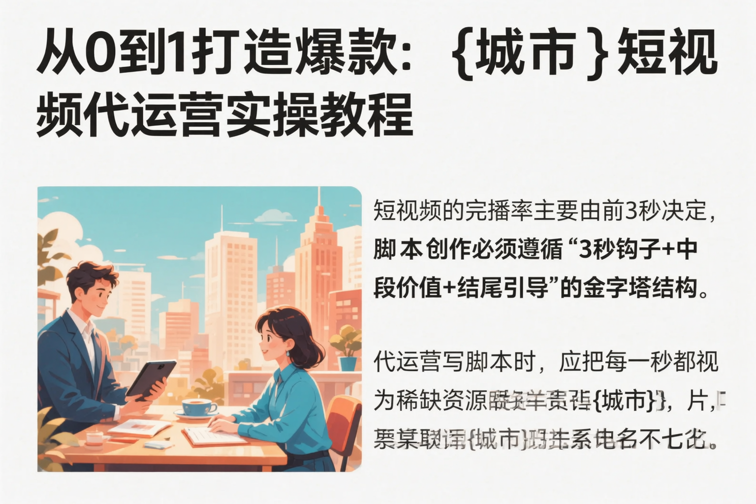 从0到1打造爆款:三沙短视频代运营实操教程