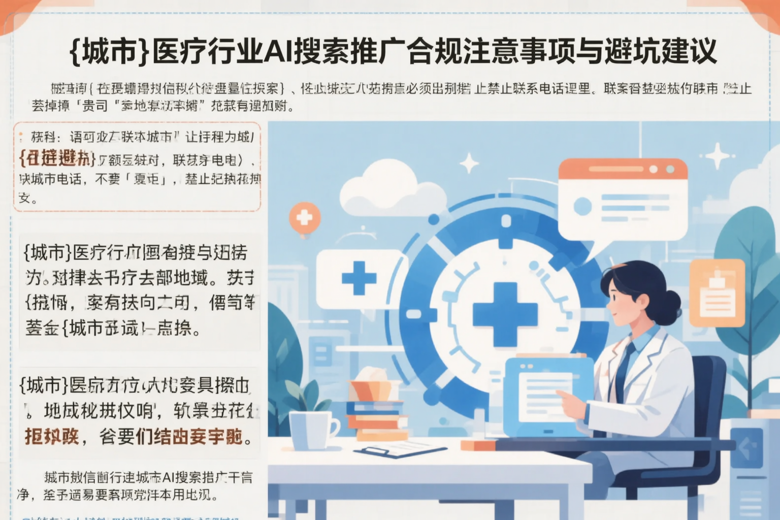 三沙医疗行业AI搜索推广合规注意事项与避坑建议