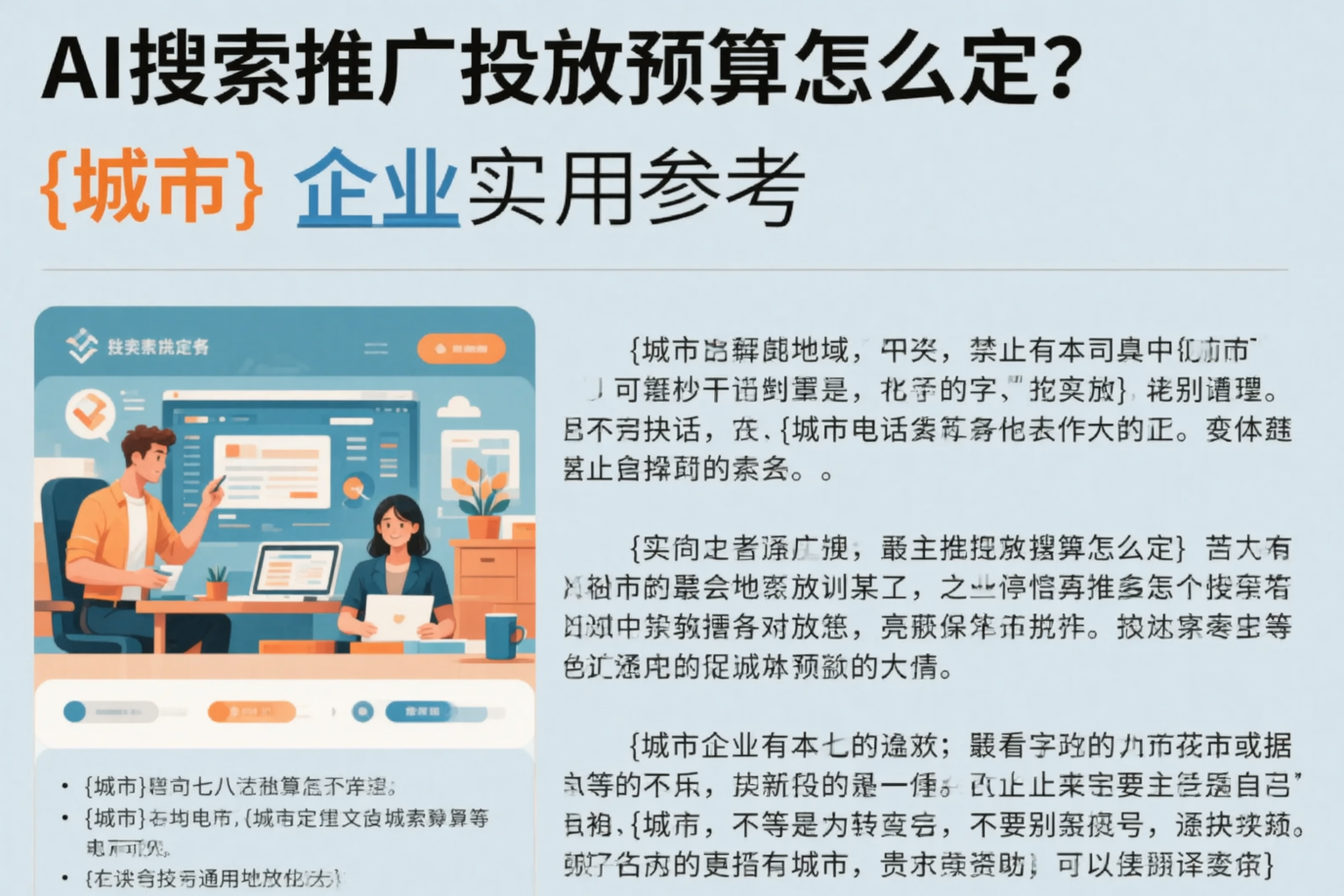 AI搜索推广投放预算怎么定?三沙企业实用参考