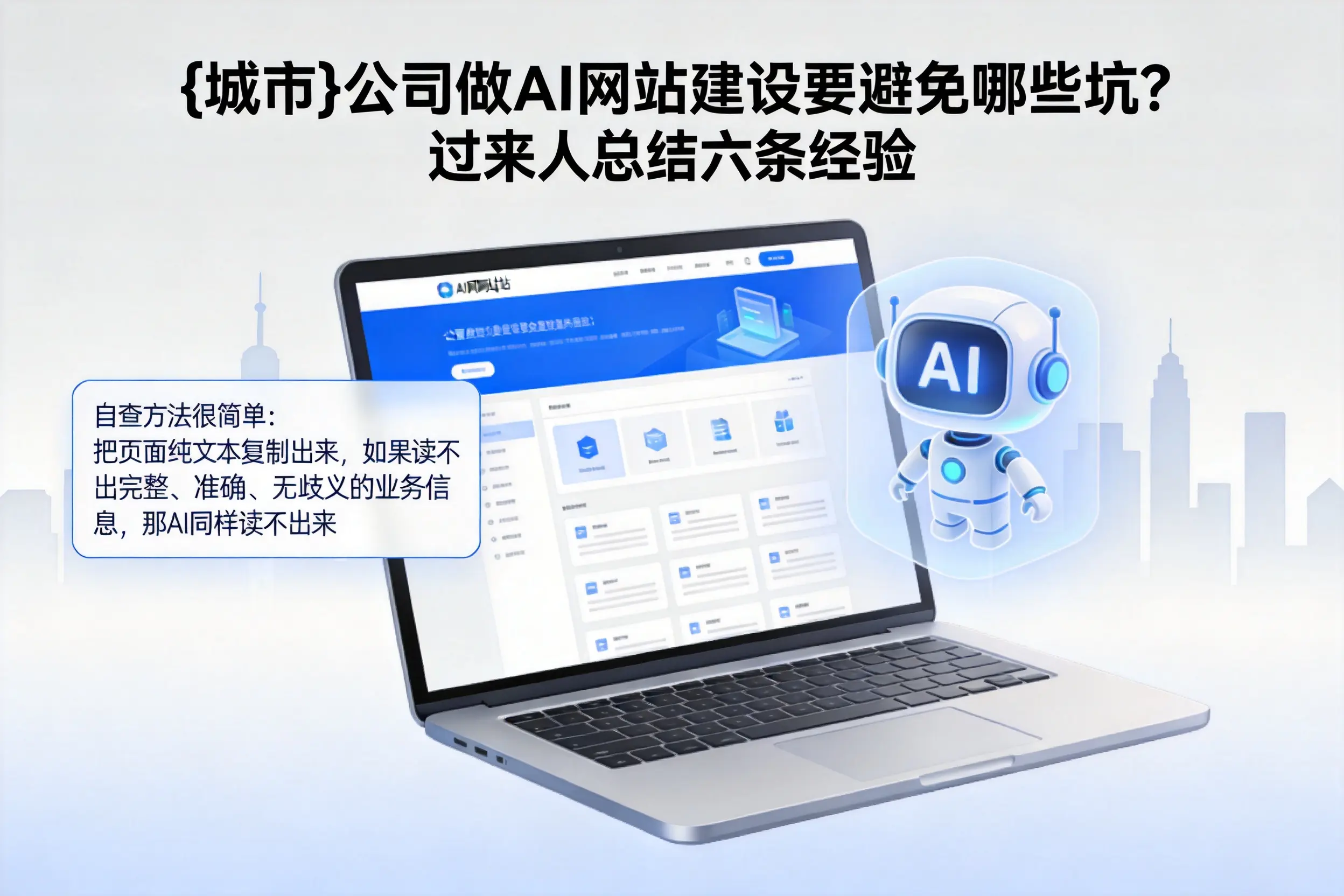 三沙公司做AI网站建设要避免哪些坑？过来人总结六条经验