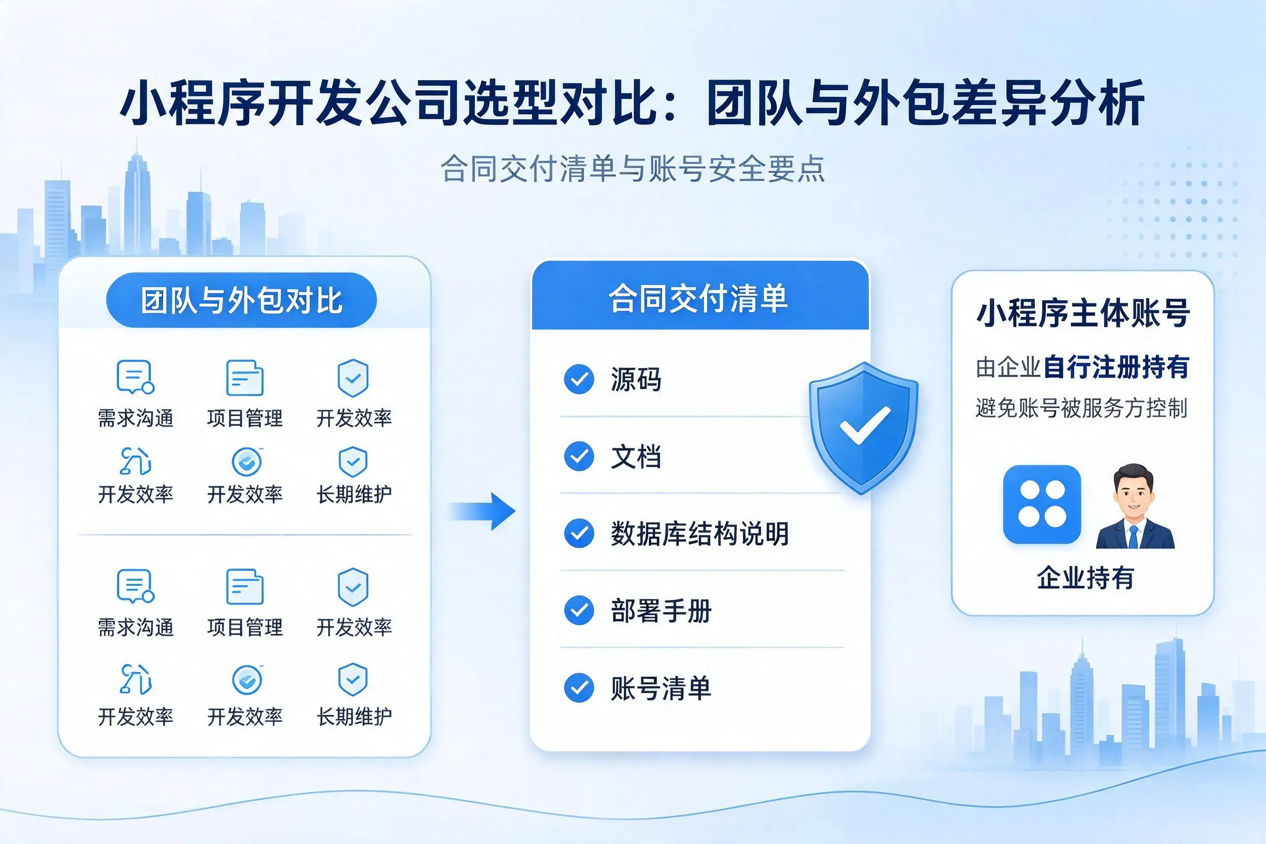 三沙小程序开发公司选型对比：团队与外包差异分析