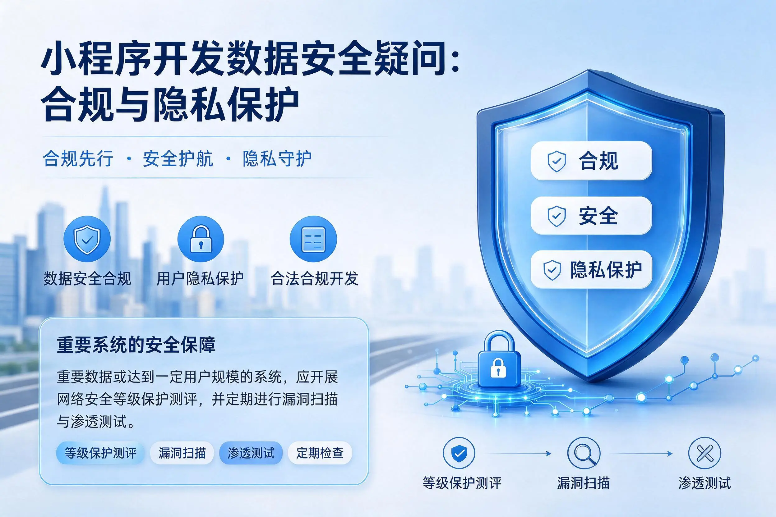 三沙小程序开发数据安全疑问：合规与隐私保护