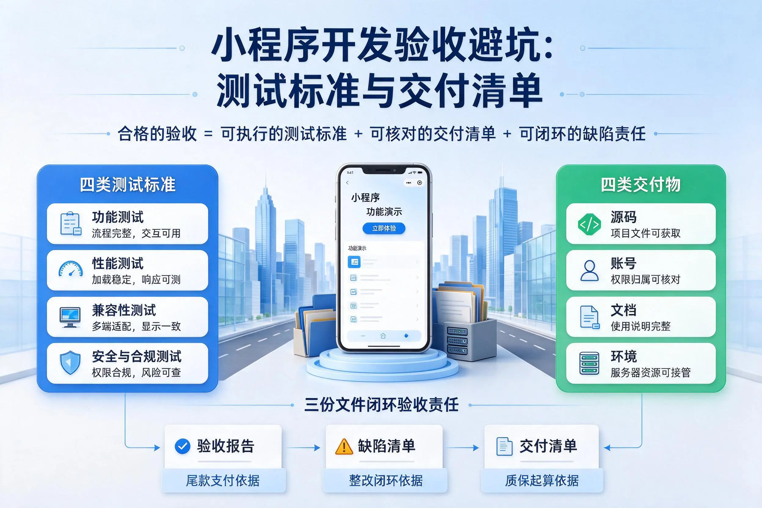 三沙小程序开发验收避坑：测试标准与交付清单