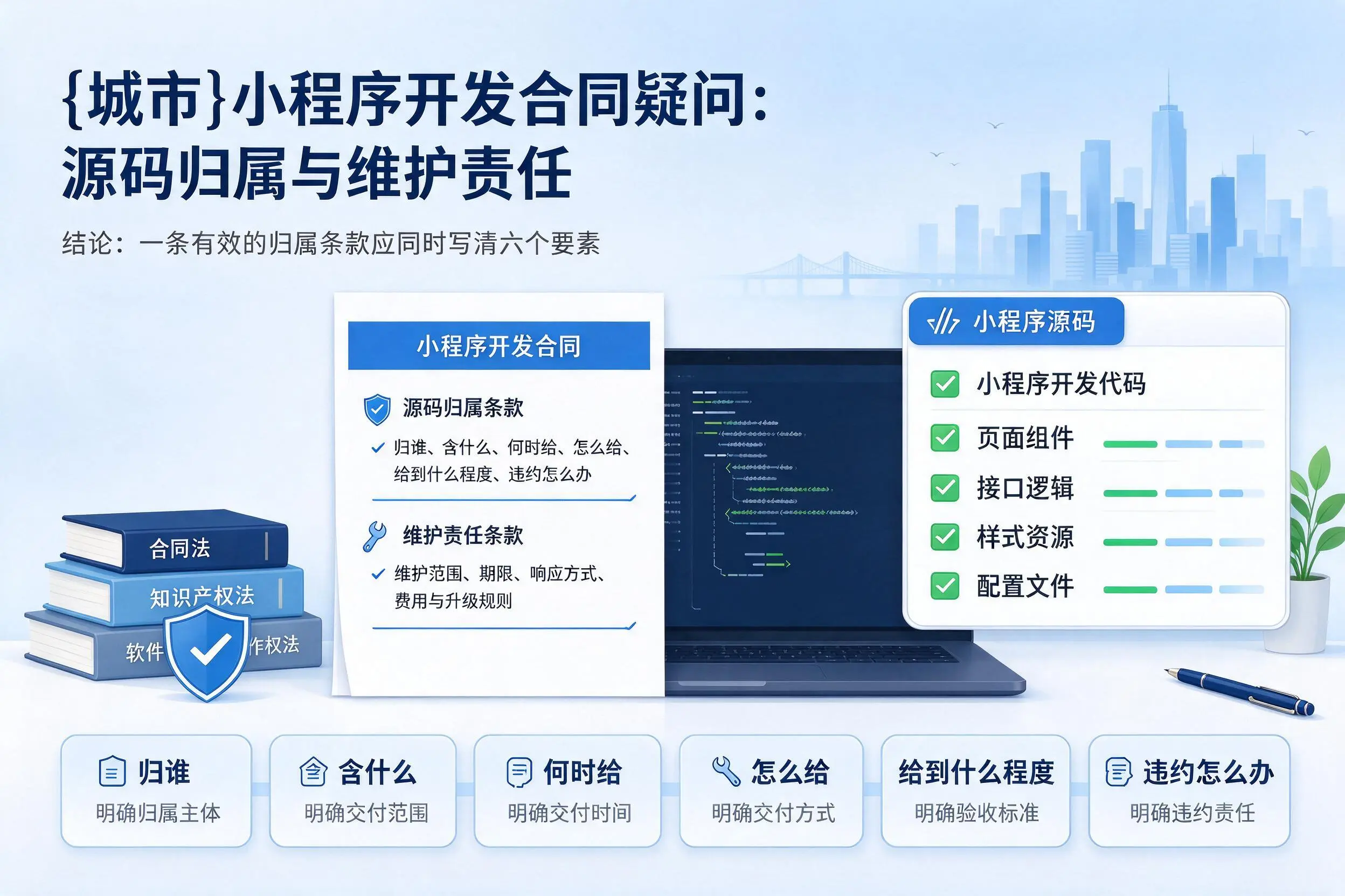 三沙小程序开发合同疑问：源码归属与维护责任