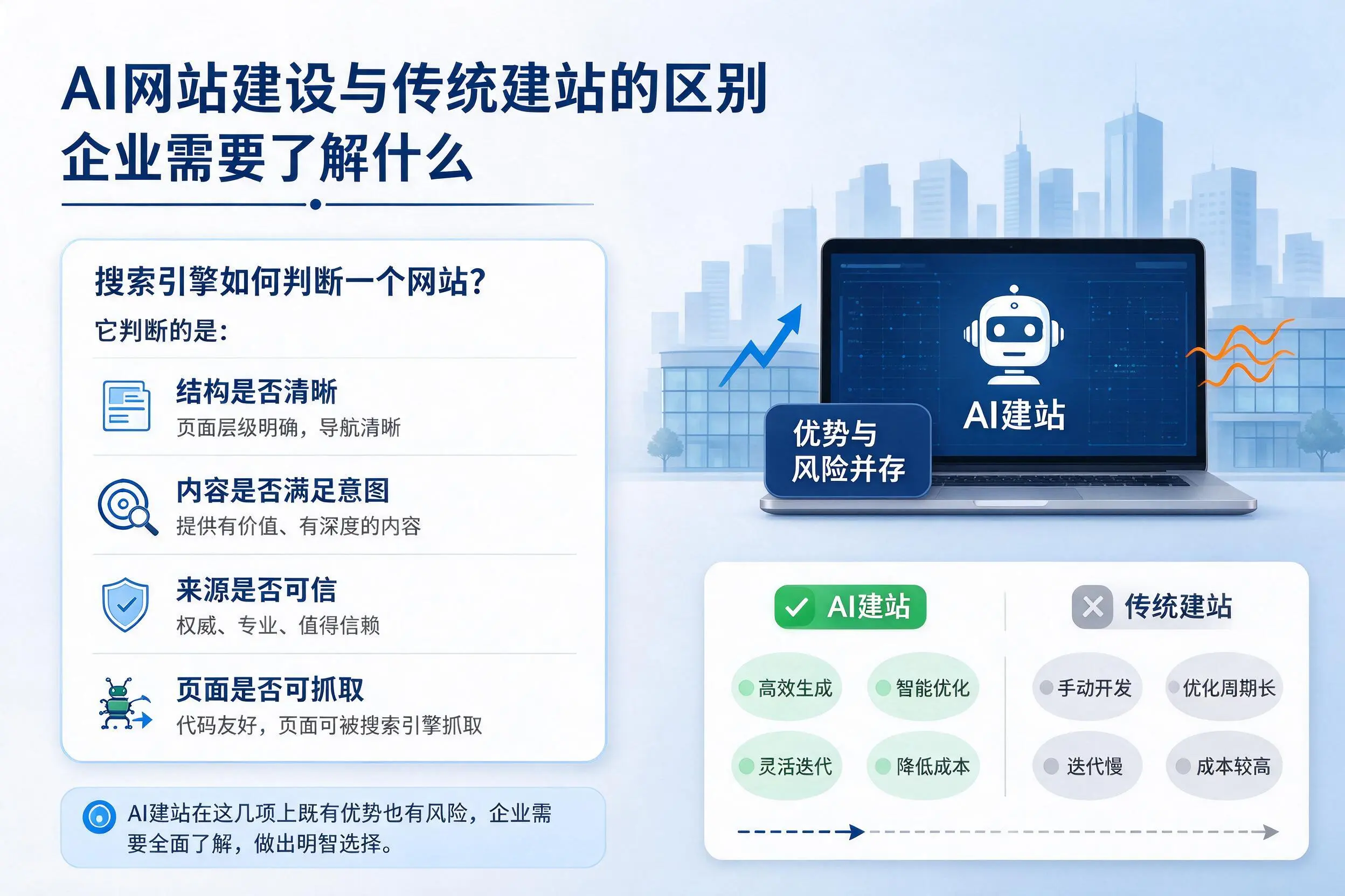 AI网站建设与传统建站的区别，三沙企业需要了解什么