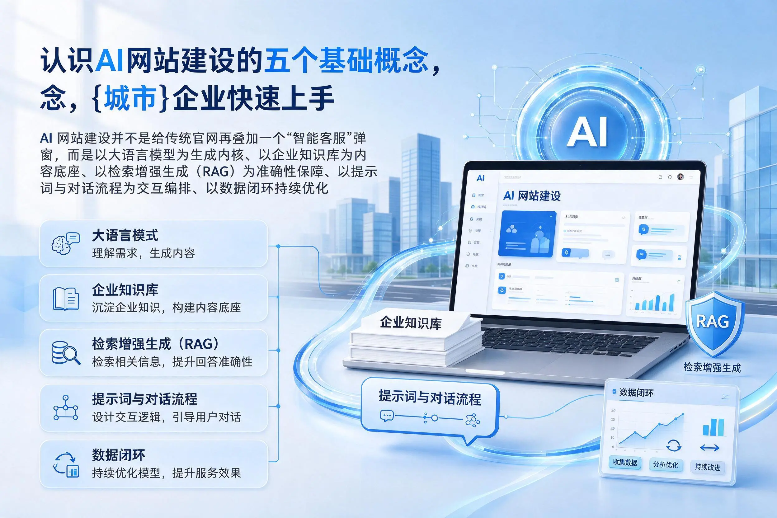 认识AI网站建设的五个基础概念，三沙企业快速上手