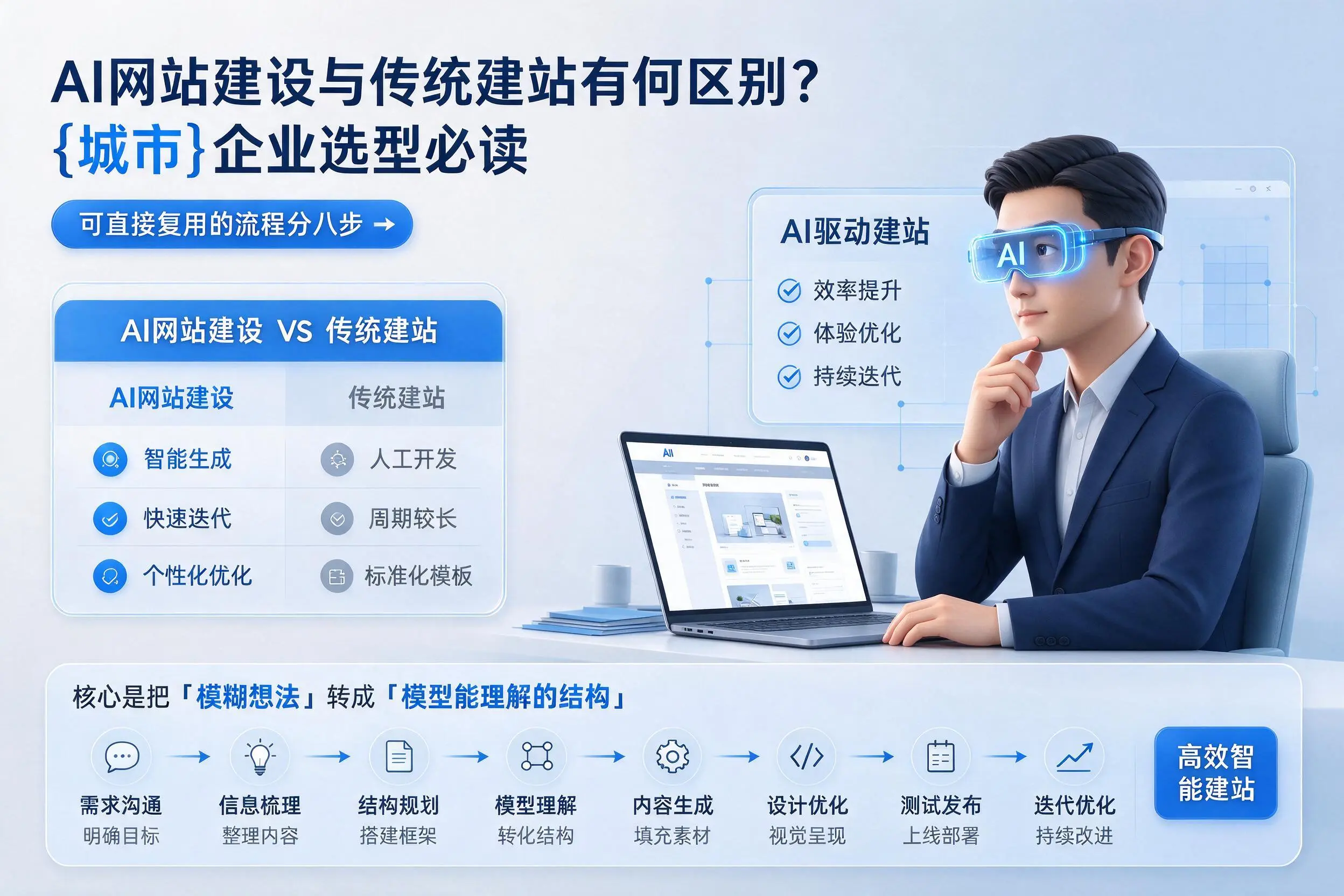 AI网站建设与传统建站有何区别？三沙企业选型必读