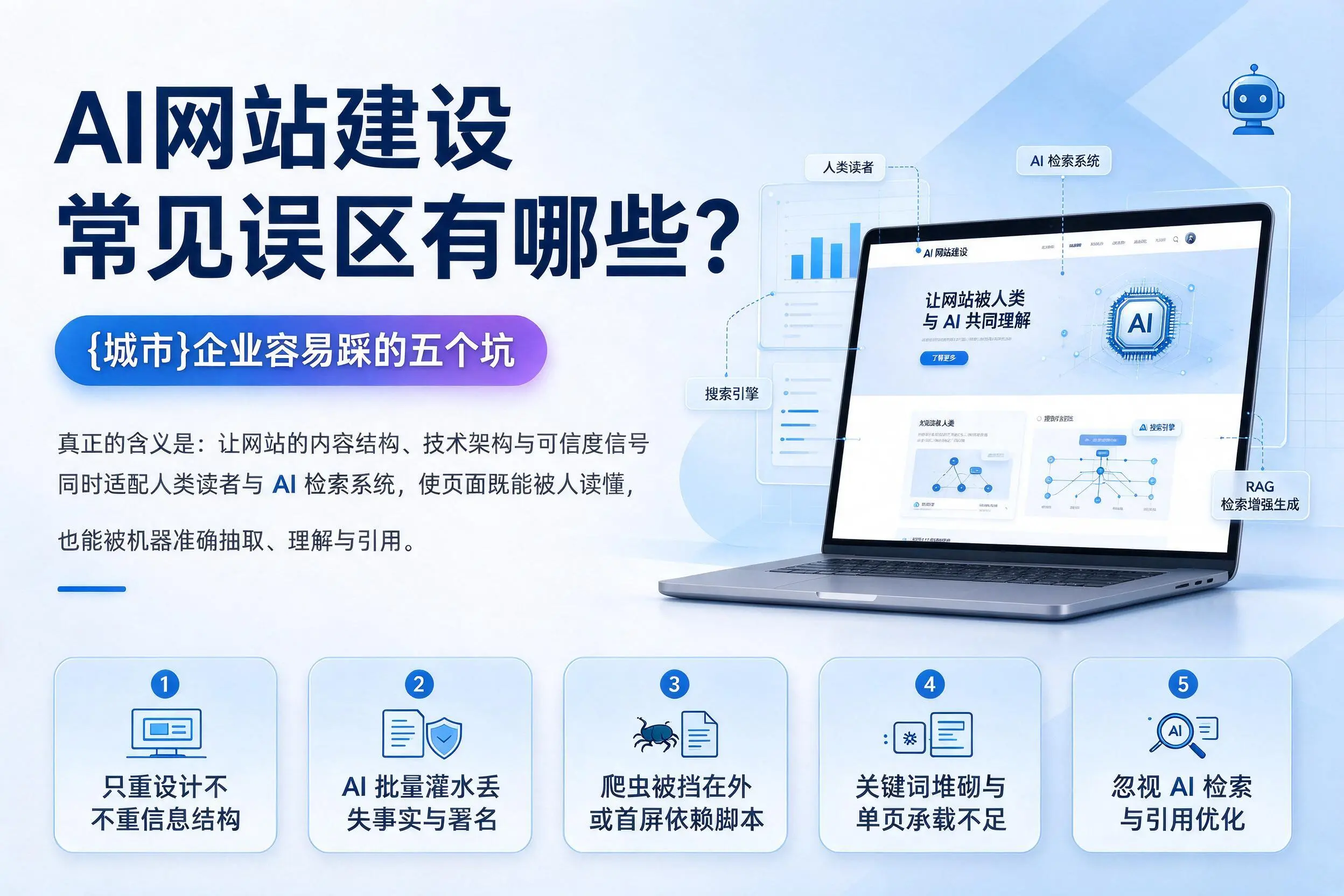 AI网站建设常见误区有哪些？三沙企业容易踩的五个坑