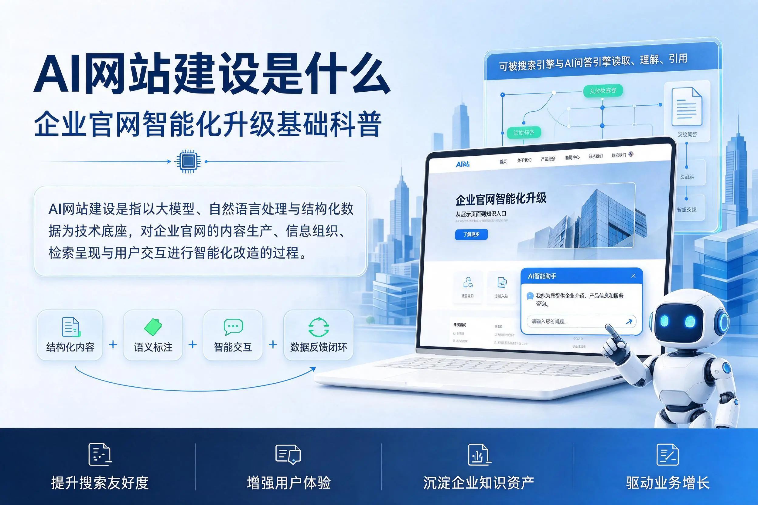 AI网站建设是什么:三沙企业官网智能化升级基础科普