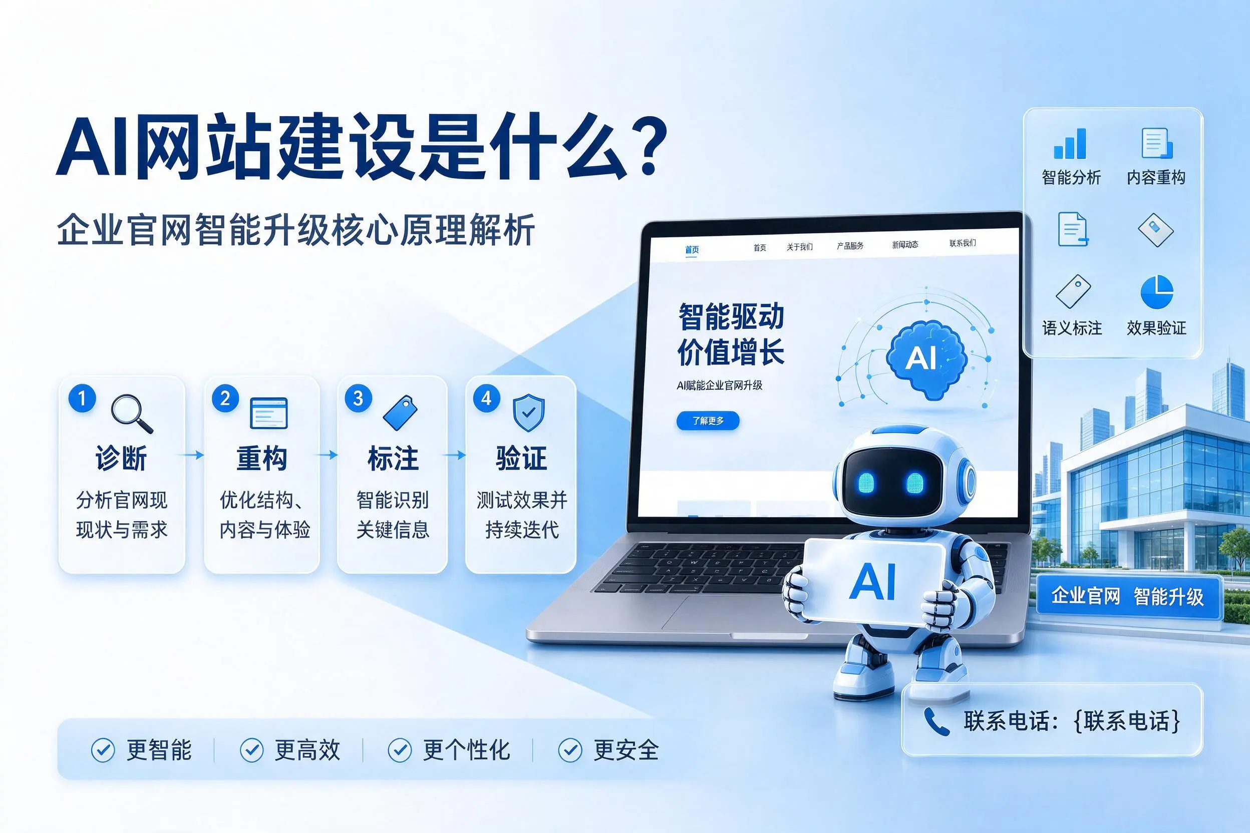 AI网站建设是什么?三沙企业官网智能升级核心原理解析