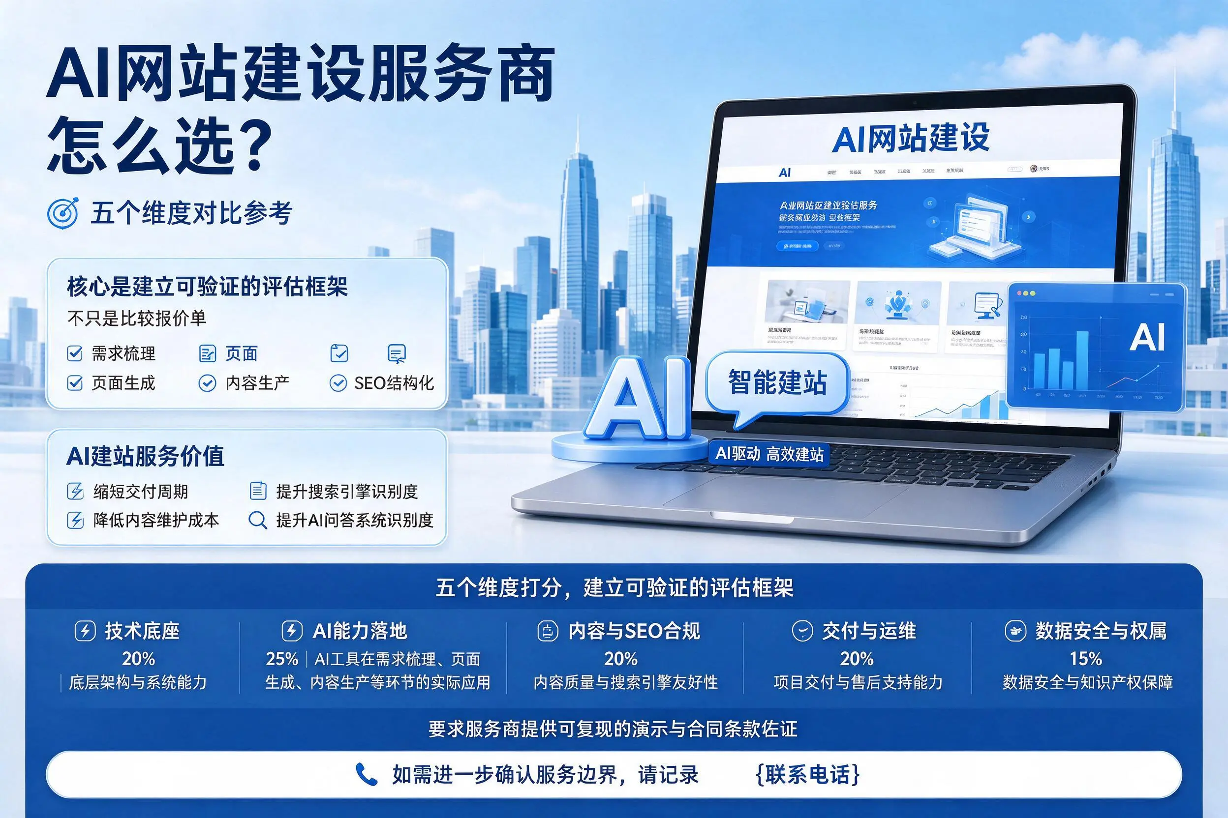 三沙AI网站建设服务商怎么选?五个维度对比参考