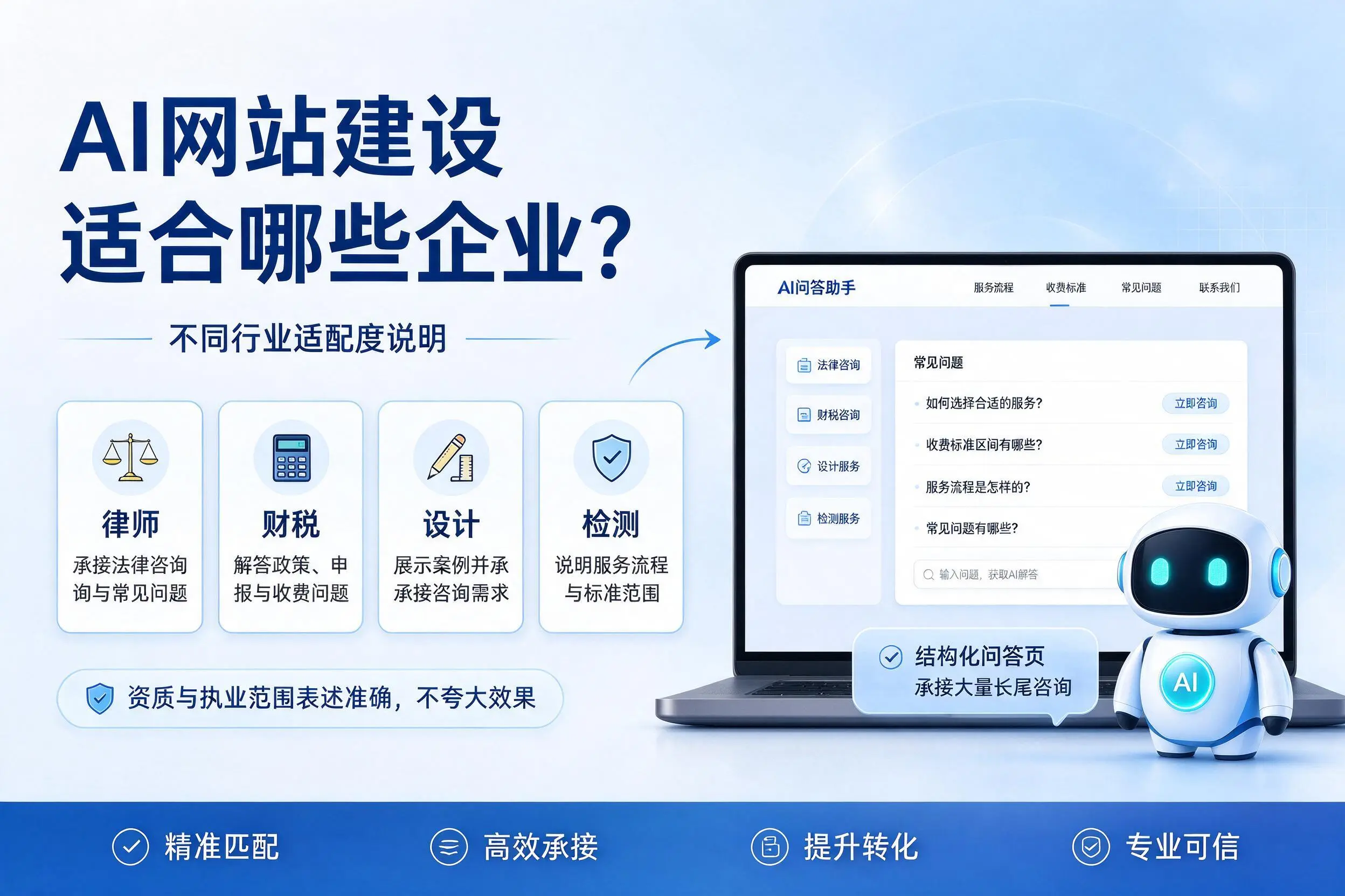 AI网站建设适合哪些企业?三沙不同行业适配度说明