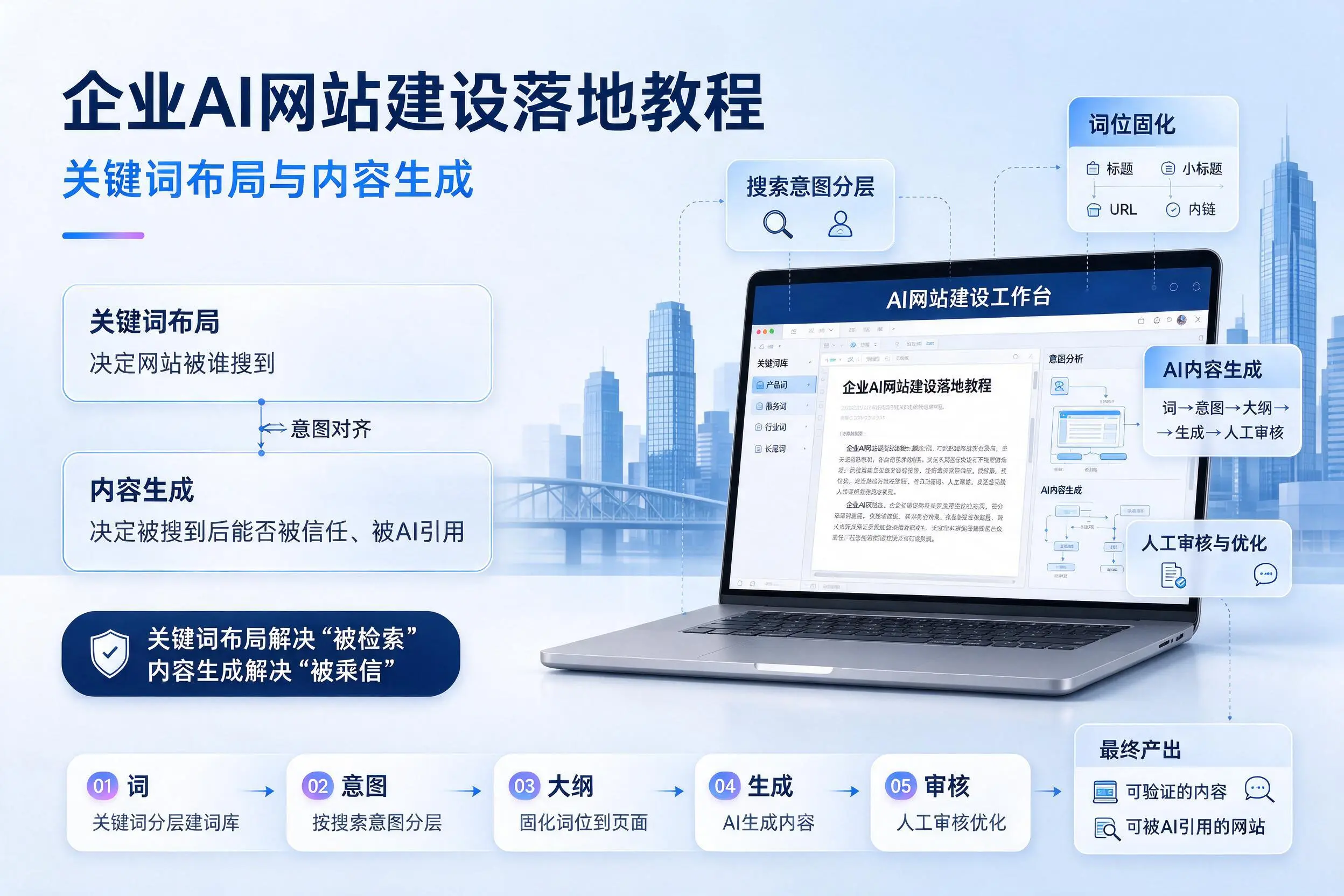 三沙企业AI网站建设落地教程:关键词布局与内容生成